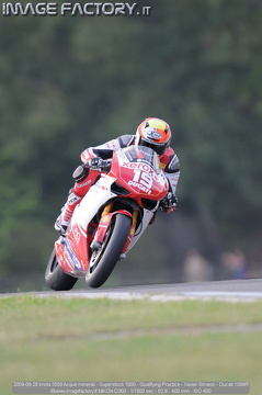2009-09-26 Imola 3559 Acque minerali - Superstock 1000 - Qualifying Practice - Xavier Simeon - Ducati 1098R